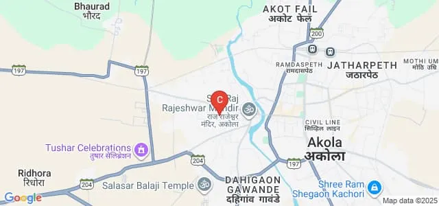 Shankarlal Khandelwal Arts Science and Commerce College, Akola Map