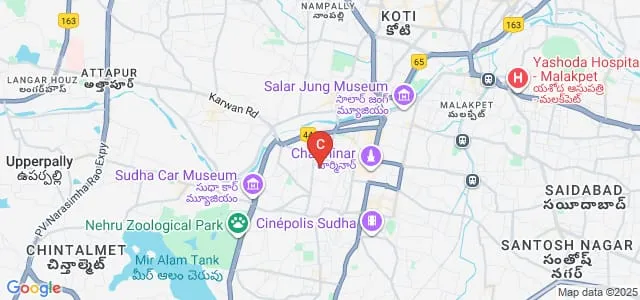 Azam Junior Vocational and Degree College, Hyderabad Map
