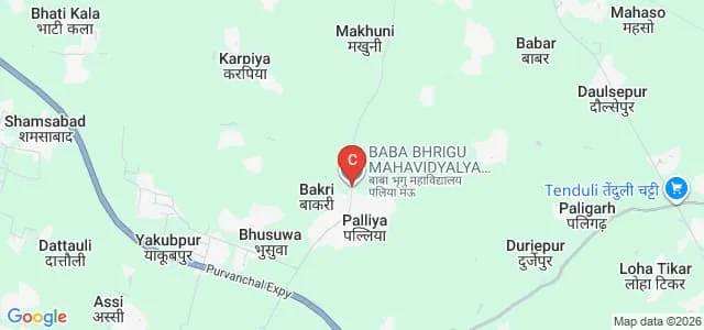 Baba Bhrigu Mahavidyalaya, Mau Map