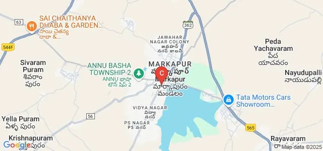 Asha College of Education, Markapuram Map