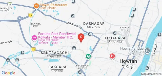 Dr Kanailal Bhattacharya College, Howrah Map