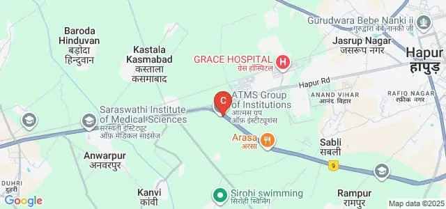 ATMS Group of Institutions, Hapur Map