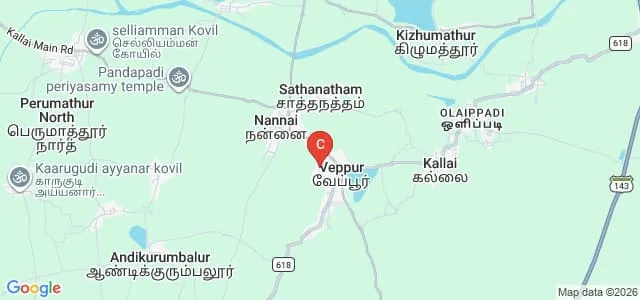 Government Arts and Science College for Women, Veppur Map