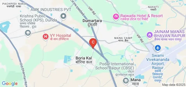 Shrishti College of Nursing, Raipur Map