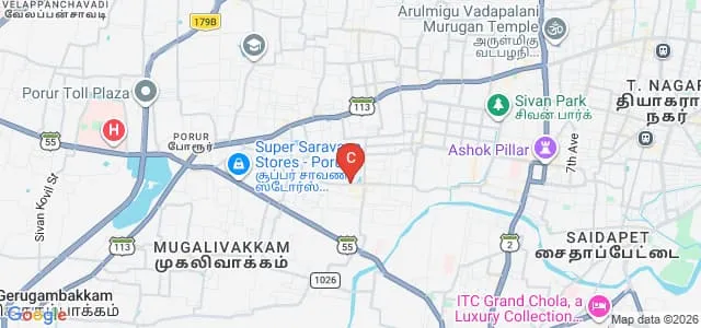 Easwari Engineering College, Chennai Map