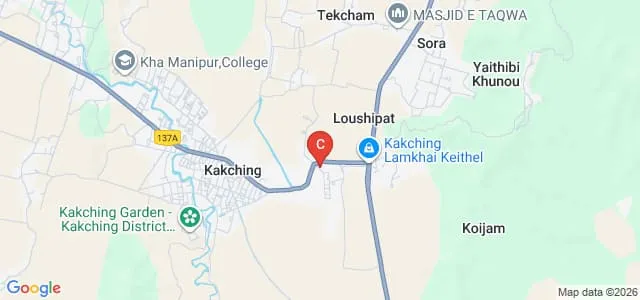Yengkhom Netramani College of Nursing, Kakching Map