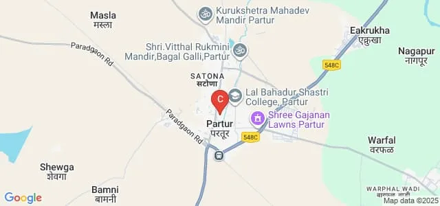 Lal Bahadur Shastri Mahavidyalaya, Partur Map