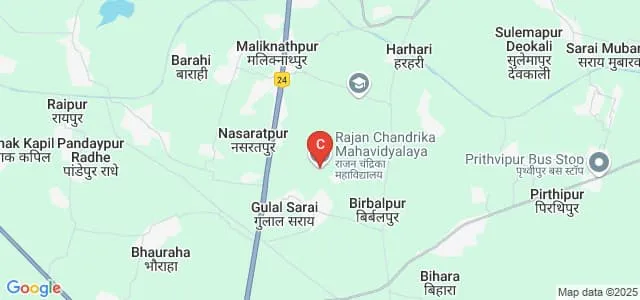 Rajan Chandrika Mahavidyalaya, Ghazipur Map