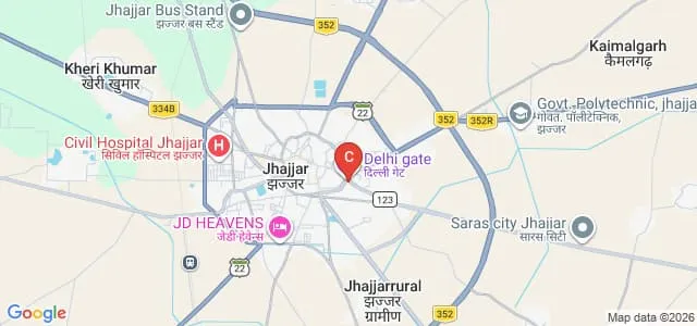 Shri Sanatan Dharam Institute of Pharmacy and Medical Technology, Jhajjar Map