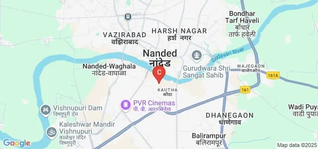 Sharadchandra Pawar Law College, Nanded Map