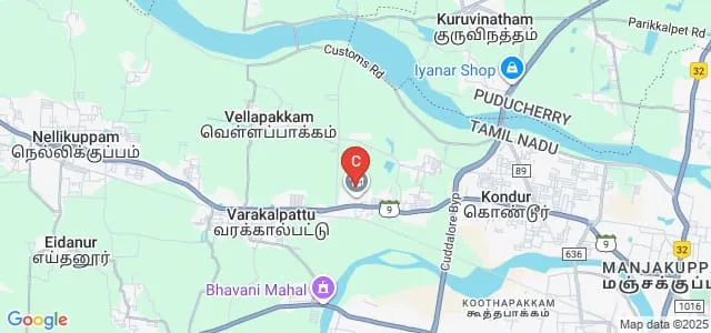 Krishnasamy College of Science Arts and Management for Women, Cuddalore Map