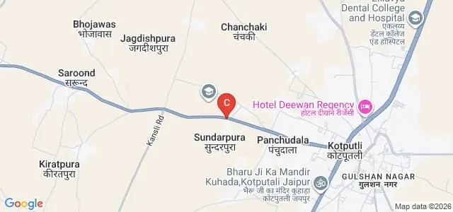 Aryan B Ed College, Jaipur Map
