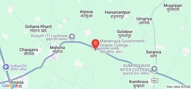 Mahamaya Rajkiya Mahavidyalaya, Mahona Map
