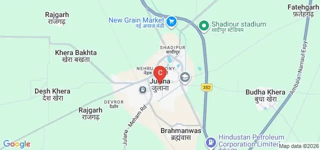 Geeta Arya College of Education, Jind Map