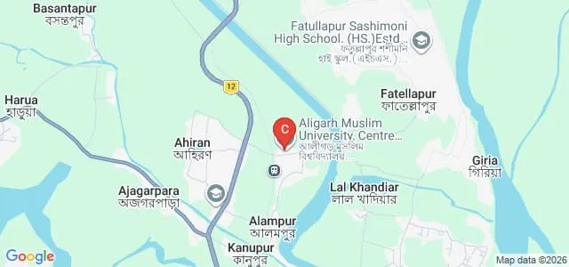 Aligarh Muslim University Centre, Murshidabad Map