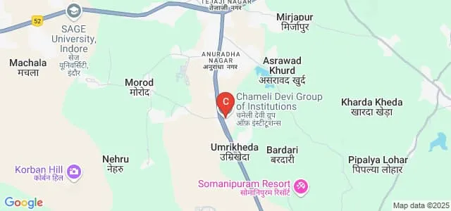 Chameli Devi Institute of Law, Indore Map