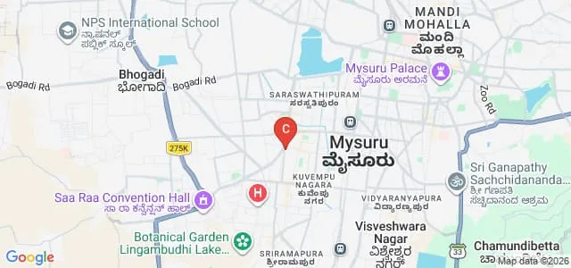 Basudev Somani College, Mysore Map