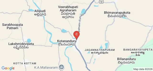 Mother College of Education, East Godavari Map