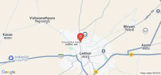 Acharya Kalu Kanya Mahavidyalaya, Ladnun Map
