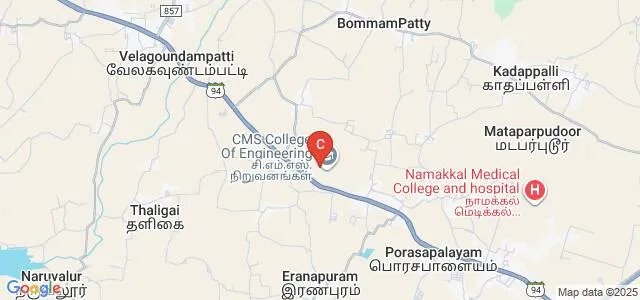 CMS Polytechnic College, Eranapuram Map
