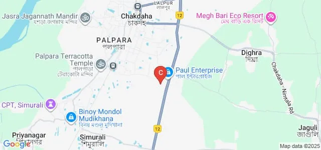 JRSET College of Law, Chakdaha Map