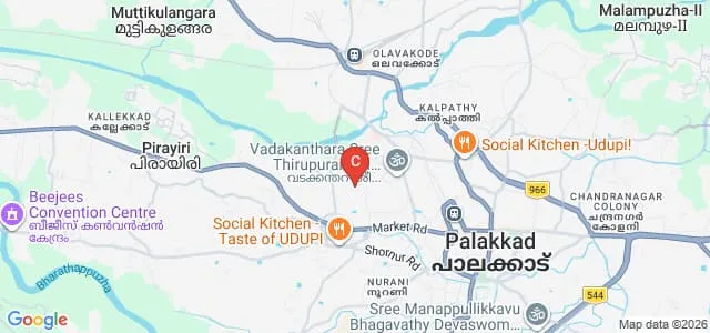 Mercy College, Palakkad Map