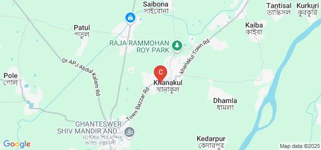 Raja Rammohun Roy Mahavidyalaya, Hooghly Map
