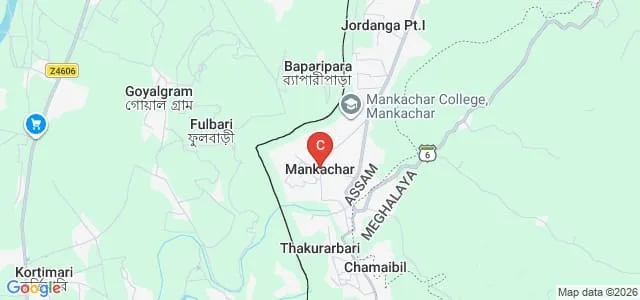 Mankachar College, Mankachar Map