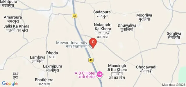 Mewar College of Teacher's Training, Gangrar Map