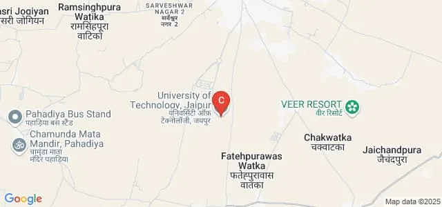 School of Engineering and Technology, University of Technology, Jaipur Map