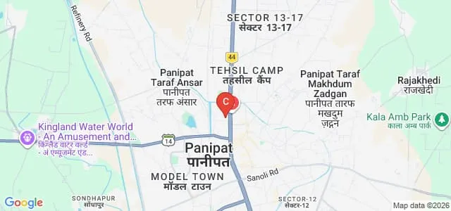Arya PG College, Panipat Map