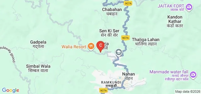 Mata Padmawati College and School of Nursing, Nahan Map