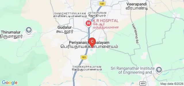Sri Ramakrishna Mission Vidyalaya College of Education, Coimbatore Map