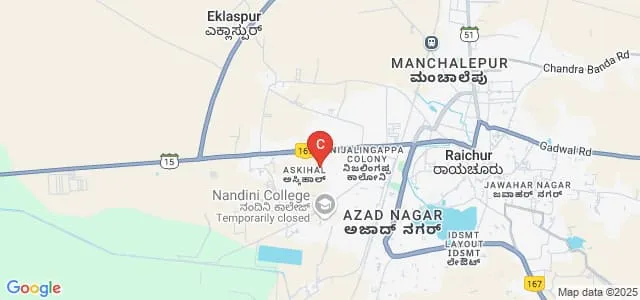 College of Agricultural Engineering, Raichur Map
