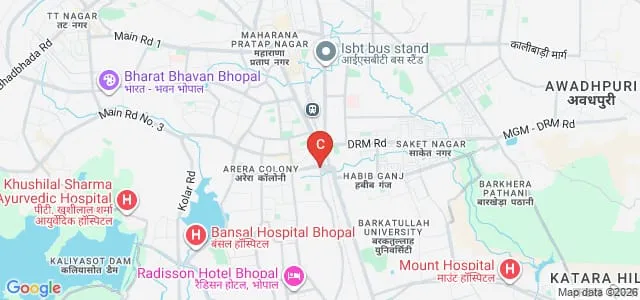 Surabhi College of Pharmacy, Bhopal Map