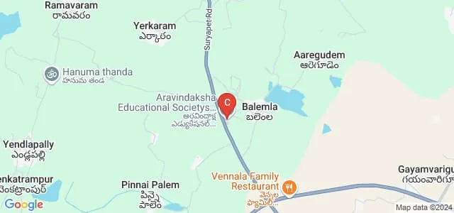 Arvindaksha Educational Society's Group of Institutions, Nalgonda Map