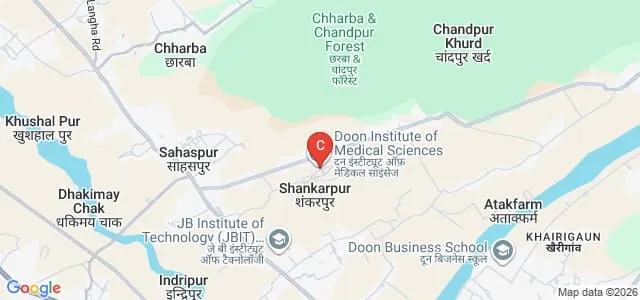 Doon Institute of Medical Sciences, Dehradun Map