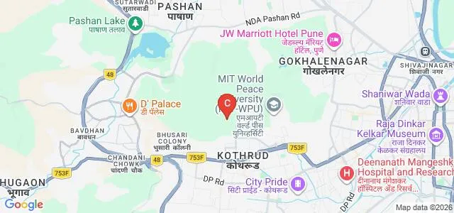 SNDT Arts and Commerce College for Women, Pune Map