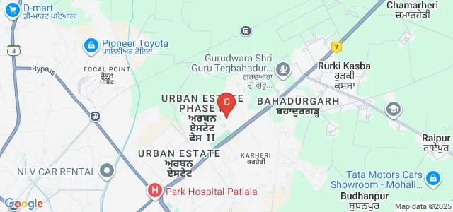 Department of Distance Education, Punjabi University, Patiala Map