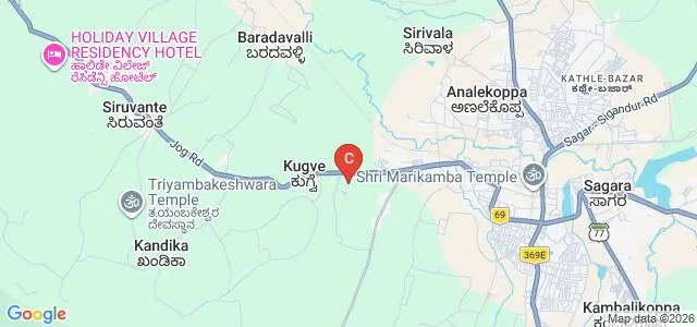 Lal Bahadur Arts Science and SB Solabanna Shetty Commerce College, Shivamogga Map