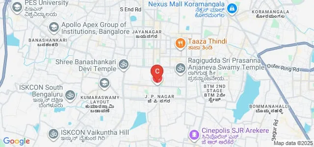 DA Pandu Memorial RV Dental College and Hospital, Bangalore Map