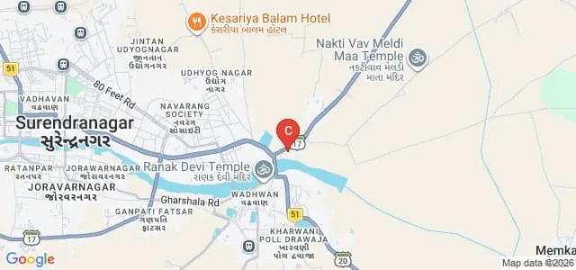 Shree BV Shah B Ed College, Surendranagar Map