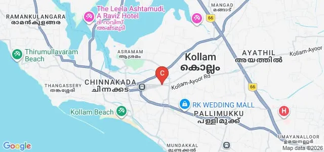Fatima Mata National College, Kollam Map