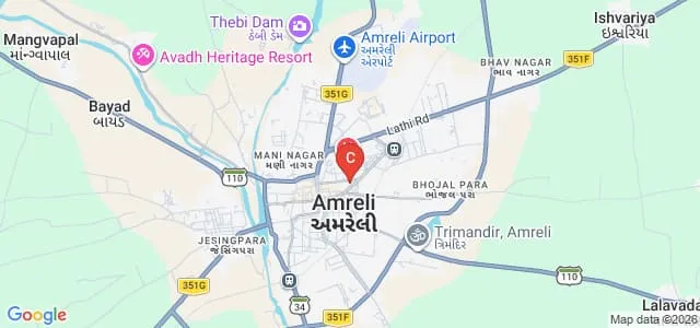 Smt Champaben Vasantbhai Gajera Pharmacy Mahila College, Amreli Map