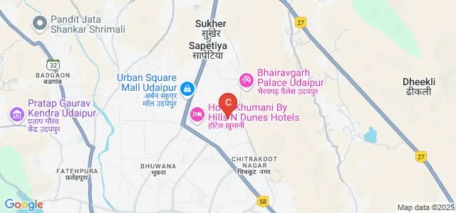 Pacific Business School, Udaipur Map