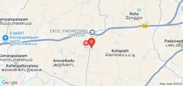 Dhanvantri College of Nursing, Namakkal Map
