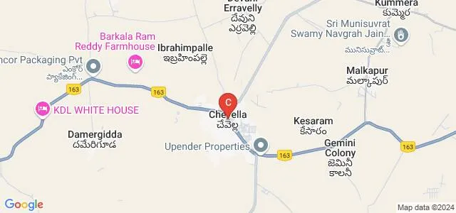 Shahjehan College of Engineering and Technology, Chevella Map