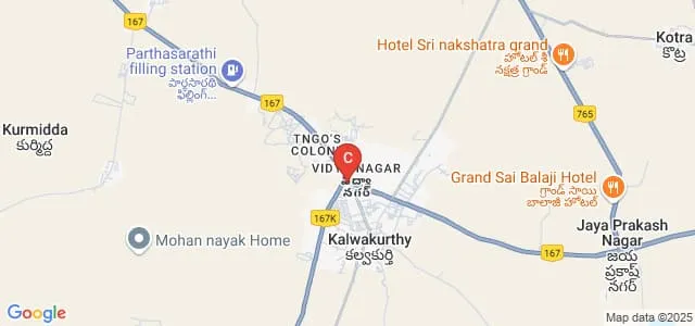 YRM Degree College, Kalwakurthy Map