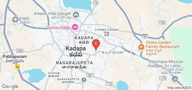 Sri Vivekananda Degree and PG College for Women, Kadapa Map