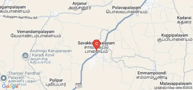 Senthur Polytechnic College, Avinashi Map